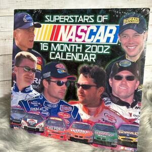 2002 Superstars of NASCAR 16 month Wall Calendar sealed